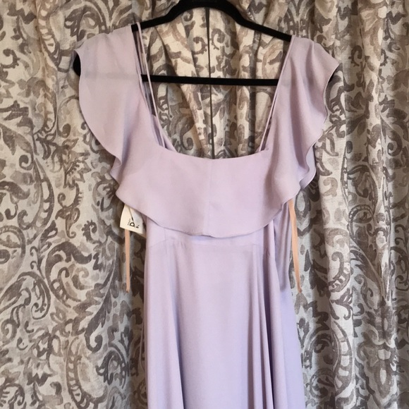 NWT Lavender Fame and Partners Long Wrap Dress, Size 6, wedding guest, prom - Picture 5 of 7